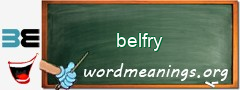 WordMeaning blackboard for belfry